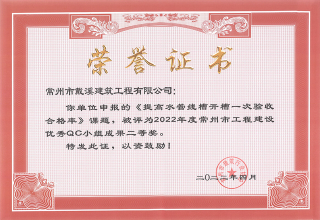 QC二等獎